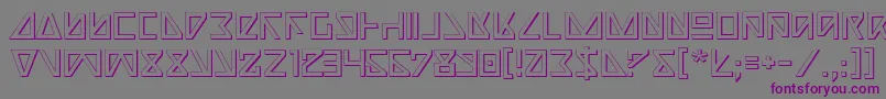 Nick3D Font – Purple Fonts on Gray Background