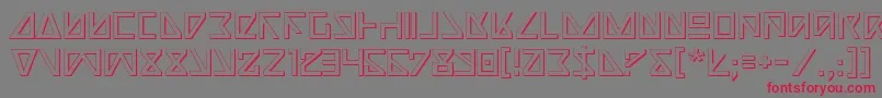 Nick3D Font – Red Fonts on Gray Background