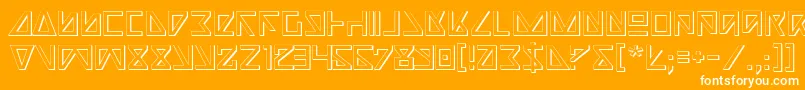 Nick3D Font – White Fonts on Orange Background