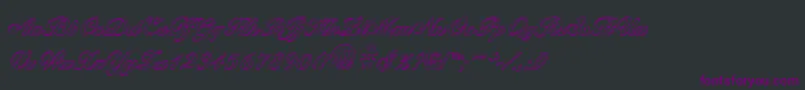 BallantinesoutlineBold Font – Purple Fonts on Black Background