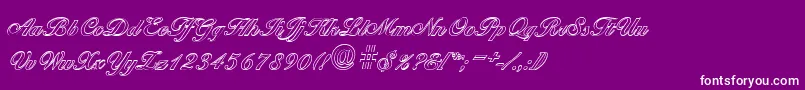 BallantinesoutlineBold Font – White Fonts on Purple Background