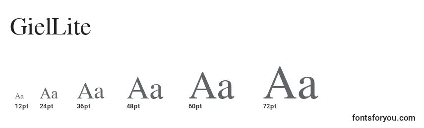 GielLite Font Sizes