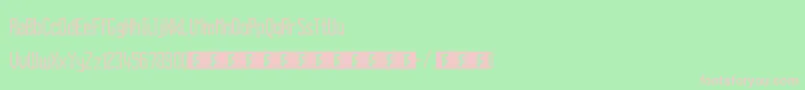 CitaroVoorDubbeleHoogteMiddendubbel Font – Pink Fonts on Green Background