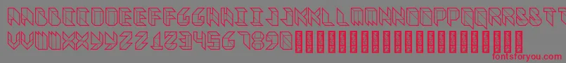 VitreousHeavy Font – Red Fonts on Gray Background