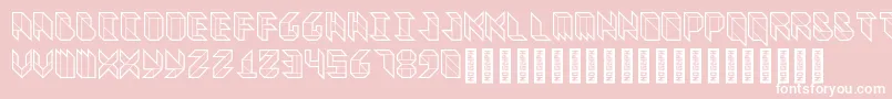 VitreousHeavy Font – White Fonts on Pink Background