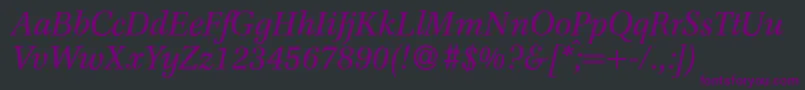 Lisätietoja F820RomanItalic-fontista F820RomanItalic-fontti – violetit fontit mustalla taustalla