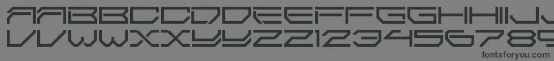 2589Ldr Font – Black Fonts on Gray Background