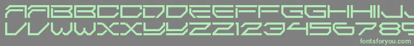 Weitere Informationen zur 2589Ldr-Schriftart 2589Ldr-Schriftart – Grüne Schriften auf grauem Hintergrund