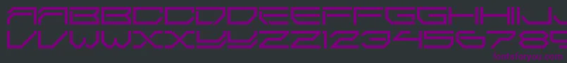 2589Ldr Font – Purple Fonts on Black Background
