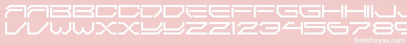 2589Ldr Font – White Fonts on Pink Background