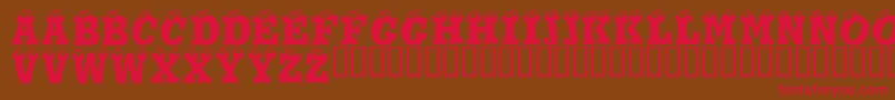 Eyesis ffy Font – Red Fonts on Brown Background