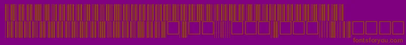 V100015 Font – Brown Fonts on Purple Background