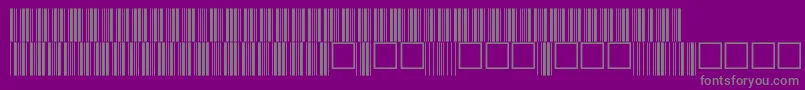V100015 Font – Gray Fonts on Purple Background