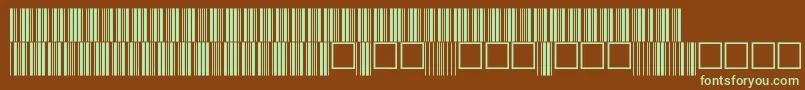 V100015 Font – Green Fonts on Brown Background