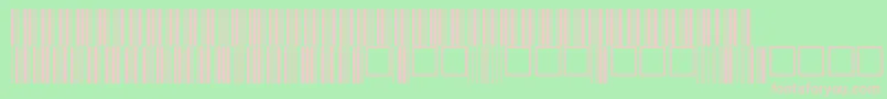 V100015 Font – Pink Fonts on Green Background