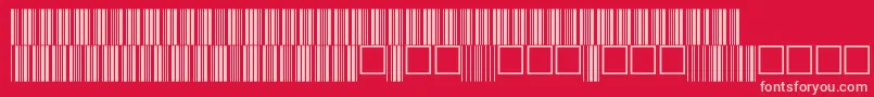 フォントV100015 – 赤い背景にピンクのフォント