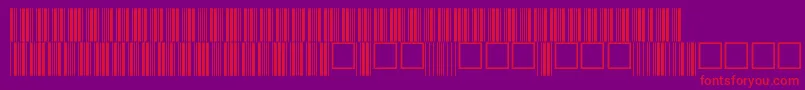 V100015 Font – Red Fonts on Purple Background