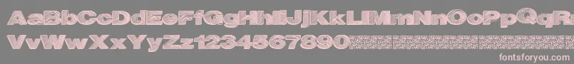 Highlevel Font – Pink Fonts on Gray Background