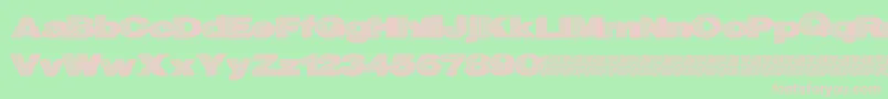 Highlevel Font – Pink Fonts on Green Background