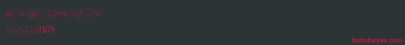Lasthand Font – Red Fonts on Black Background