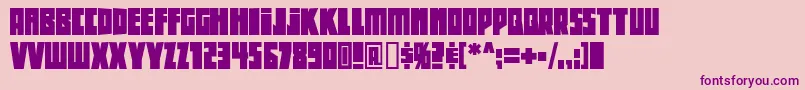 Beethoven-fontti – violetit fontit vaaleanpunaisella taustalla