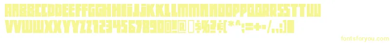Beethoven-fontti – keltaiset fontit valkoisella taustalla
