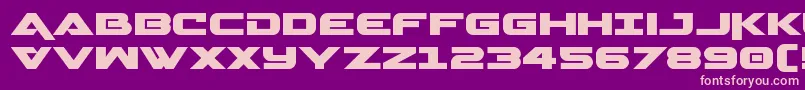 Geminaexpand Font – Pink Fonts on Purple Background