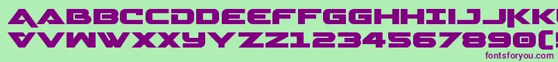 Geminaexpand Font – Purple Fonts on Green Background