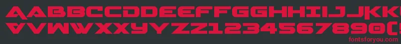 Geminaexpand Font – Red Fonts on Black Background