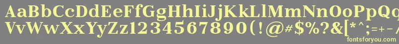 LitolandRegular Font – Yellow Fonts on Gray Background