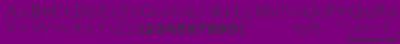 Шрифт Daemones – чёрные шрифты на фиолетовом фоне