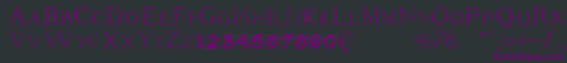 Daemones Font – Purple Fonts on Black Background