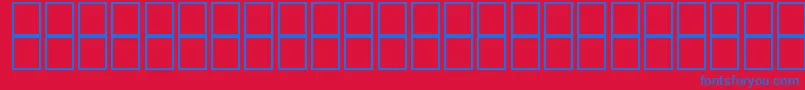 McsDiwany3SUNormal. Font – Blue Fonts on Red Background