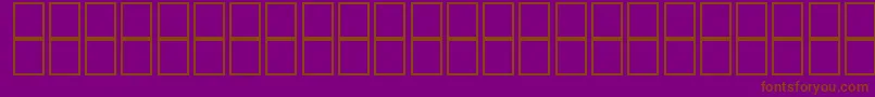 McsDiwany3SUNormal. Font – Brown Fonts on Purple Background
