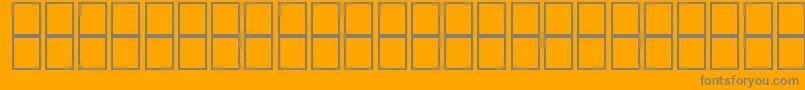 フォントMcsDiwany3SUNormal. – オレンジの背景に灰色の文字