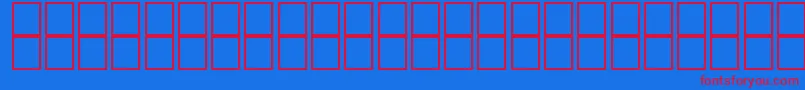 McsDiwany3SUNormal.-Schriftart – Rote Schriften auf blauem Hintergrund