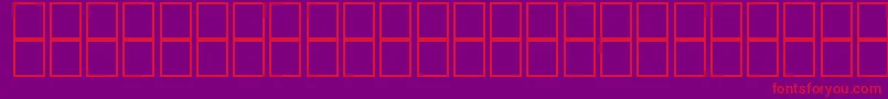 McsDiwany3SUNormal.-Schriftart – Rote Schriften auf violettem Hintergrund