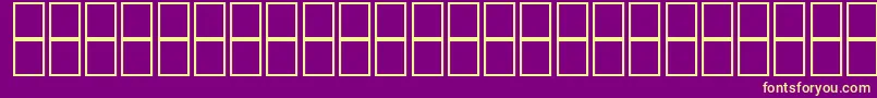 McsDiwany3SUNormal. Font – Yellow Fonts on Purple Background