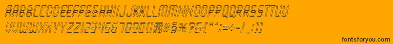 fuente LoopyItalic – Fuentes Negras Sobre Fondo Naranja