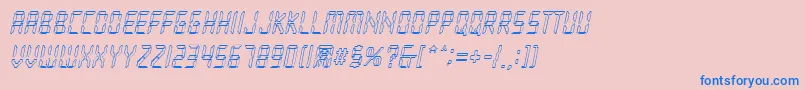 fuente LoopyItalic – Fuentes Azules Sobre Fondo Rosa