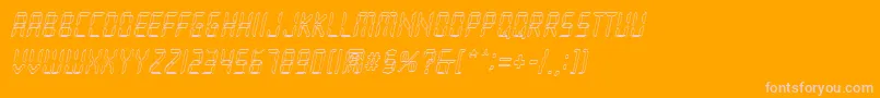 LoopyItalic Font – Pink Fonts on Orange Background