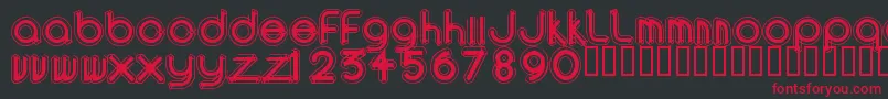 Areao Font – Red Fonts on Black Background