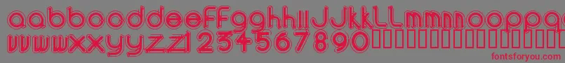 Areao Font – Red Fonts on Gray Background