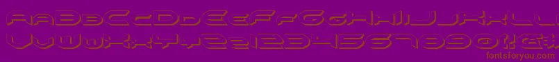 Lisätietoja Omniv23D-fontista Omniv23D-fontti – ruskeat fontit violetilla taustalla