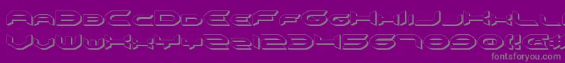 Omniv23D Font – Gray Fonts on Purple Background