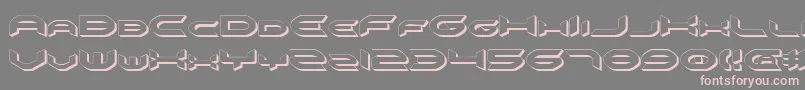 More about Omniv23D Font Omniv23D Font – Pink Fonts on Gray Background