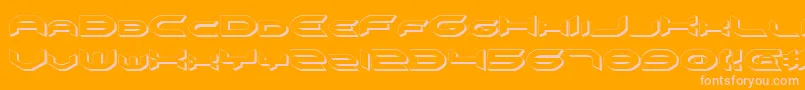 More about Omniv23D Font Omniv23D Font – Pink Fonts on Orange Background