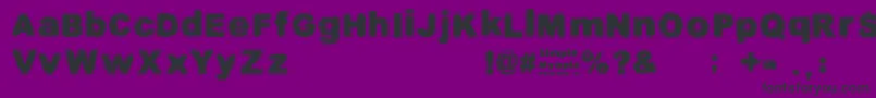 Fonte SimpleMyopia – fontes pretas em um fundo violeta
