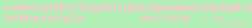 SimpleMyopia Font – Pink Fonts on Green Background