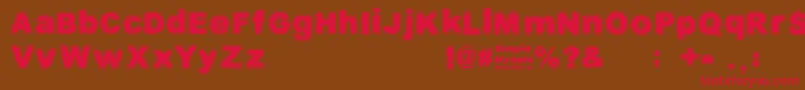 SimpleMyopia Font – Red Fonts on Brown Background